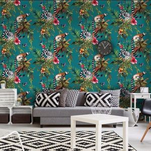 DUTCH-WALLCOVERINGS-Behang-aap-groen-12402