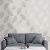 Dutch wallcoverings dutch wallcoverings behang fawning feather lichtgrijs