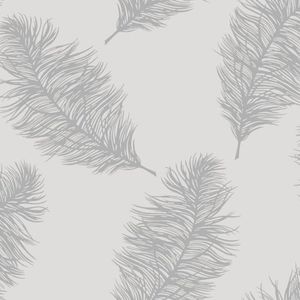 DUTCH-WALLCOVERINGS-Behang-Fawning-Feather-lichtgrijs