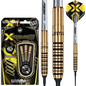 WINMAU - Xtreme 2 Brass: Steeltip Tungsten Dartpijlen Professioneel - 16 gram vat/18 gram totaal gewicht