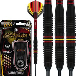 WINMAU - Outrage: Softip Dartpijlen Professioneel - 16 gram vat/18 gram totaal gewicht