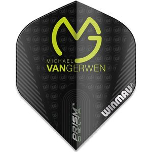 WINMAU - Prism Delta MVG Zwart dart vluchten - 1 set per pakket (3 dartvluchten in totaal)