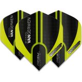 WINMAU - Prism Alpha MVG 2021 Groen en Zwart Dartvluchten - 1 set per pakket (3 dartvluchten in totaal)