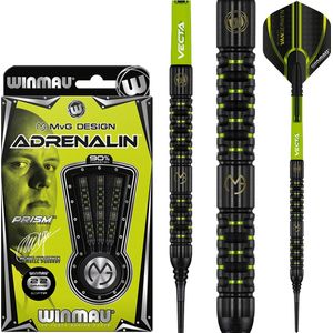 WINMAU - Michael van Gerwen MvG Adrenalin: Dartpijlen Professioneel - 20 gram vat/22 gram totaal gewicht