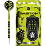 WINMAY - Michael van Gerwen MvG Ambition Black Coated Brass Dartpijlen - 22 Gram