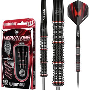 WINMAU - Mervyn King Special Edition: Steeltip Tungsten Dartpijlen Professioneel - 24g