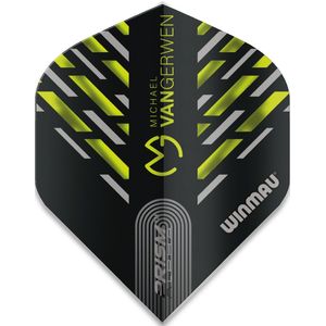 WINMAU - Prism Delta MvG 2021 Zwart Dartvluchten - 1 sets per pakket (3 dartvluchten in totaal)