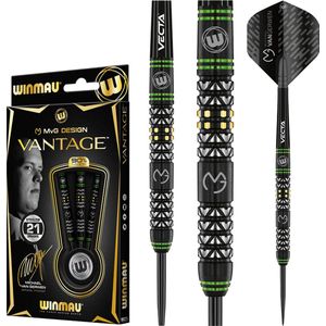 WINMAU - Michael van Gerwen MvG Vantage: Steeltip Tungsten Dartpijlen Professioneel - 21g