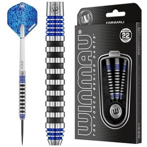 WINMAU Advance 500 Series blauwe dartpijlen 22 g met vluchten en dartpijlen