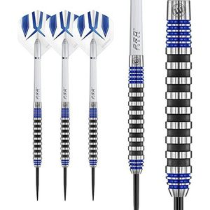 WINMAU Advance 500 Series Dartpijlen met dartpijlen, staal, 26 g, wolfraamblauw