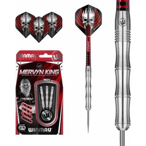 WINMAU - Mervyn King Signature Edition Onyx: Steeltip Tungsten Dartpijlen Professioneel - 24g