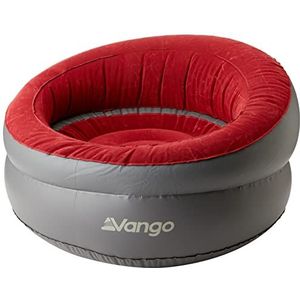 Vango Inflatable Donut Flocked Chair Campingstoel (grijs/rood)