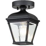 Bayview Aufbau-Downlight für den Außenbereich Schwarz, IP44 - Elstead