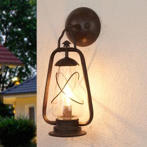 Elstead Lighting LED Wand Buitenlamp Miners | 1X E27 Max 60W | IP44 | Dimbaar | Old Bronze