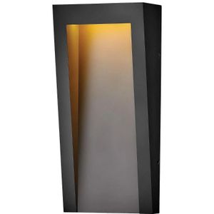 Hinkley LED Wand Buitenlamp Taper | 8W 3000K 650Lm 830 | IP44 | Dimbaar | Textured Black