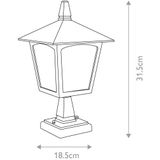 Elstead Lighting Mini LED Tuin Pilaar York | 1X E27 Max 60W | IP23 | Black