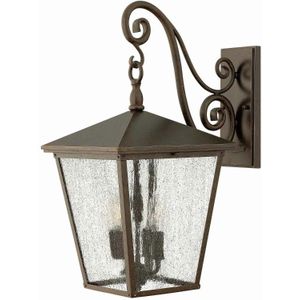 Bohemian Wandlamp - Steady Lighting - Metaal - Bohemian - E14 - L: 41.9cm - Voor Buiten - Woonkamer - Eetkamer - Brons