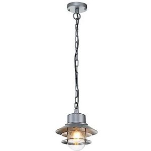 Elstead Lighting LED Buiten Pendelarmatuur Copenhagen | 1X E27 Max 60W | IP44 | Dimbaar | Silver