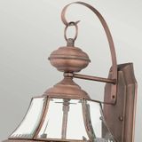 Quoizel LED Wand Buitenlamp Newbury | 2X E14 Max 60W | IP44 | Dimbaar | Lacquered Aged Copper