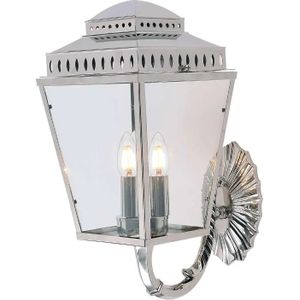 Elstead Lighting LED Wand Buitenlamp Mansion House | 3X E14 Max 60W | IP44 | Dimbaar | Polished Nickel