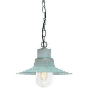 Elstead Lighting LED Buiten Pendelarmatuur Sheldon | 1X E27 Max 60W | IP44 | Dimbaar | Verdigris