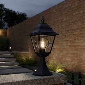 Elstead Lighting Mini LED Tuin Pilaar Norfolk | 1X E27 Max 60W | IP44 (Outdoor) | Black