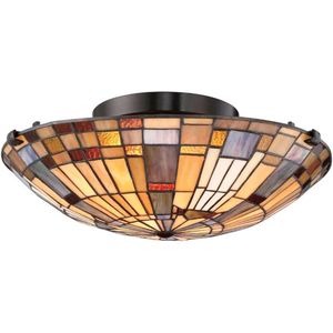 Klassieke plafondlamp bruin opaal - Classico Klassieke plafondlamp bruin opaal - Classico