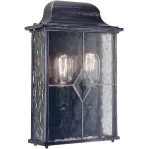 Elstead Lighting LED Buitenlamp Wexford | 2X E27 Max 60W | Dimbaar | Black/Silver