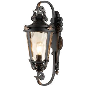 Elstead Lighting LED Wand Buitenlamp Baltimore | 1X E27 Max 60W | IP44 | Dimbaar | Weathered Bronze