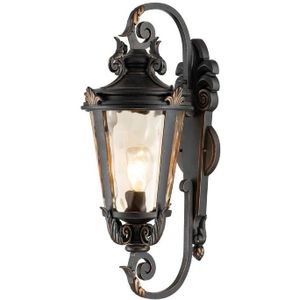 Elstead Lighting - Baltimore - Wandbuitenlamp - Weathered Bronze - Dimbaar - IP44