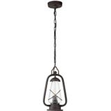 Elstead Lighting LED Buiten Pendelarmatuur Miners | 1X E27 Max 60W | IP44 | Dimbaar | Old Bronze