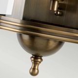 Elstead Lighting LED Wand Buitenlamp Downing Street | 1X E27 Max 60W | IP44 | Dimbaar | Aged Brass