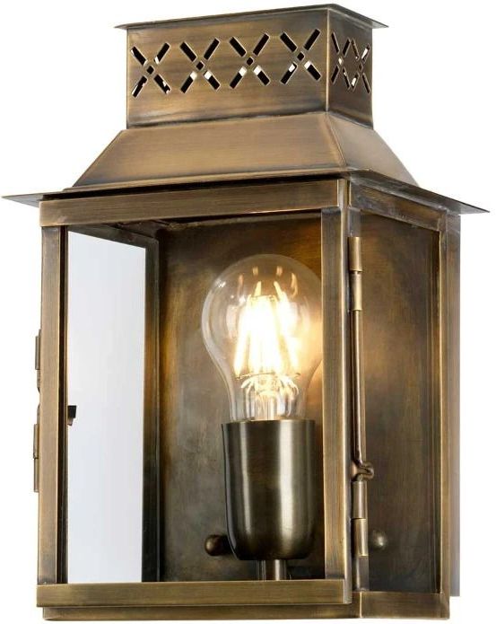 Elstead Lighting LED Wand Buitenlamp Lambeth Palace | 1X E27 Max 60W | IP44 | Dimbaar | Aged Brass