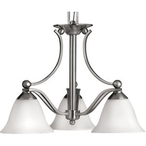 HINKLEY 3-lichts hanglamp BOLLA, nikkel