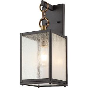 Kichler LED Wand Buitenlamp Lahden | 1X E27 Max 60W | IP44 | Dimbaar | Weathered Zinc