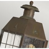 Hinkley LED Wand Buitenlamp Nantucket | 2X E14 Max 60W | IP44 | Dimbaar | Aged Brass