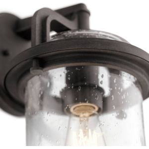 Kichler LED Wand Buitenlamp andover | 1X E27 Max 60W | IP44 | Dimbaar | Weathered Zinc