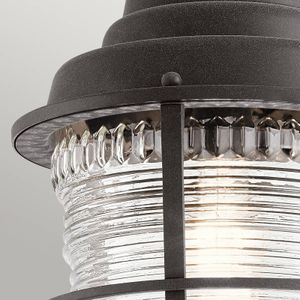 Kichler LED Buiten Pendelarmatuur Chance Harbor | 1X E27 Max 60W | IP44 | Dimbaar | Weathered Zinc