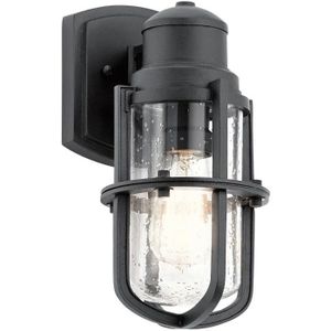 Kichler LED Wand Buitenlamp Suri | 1X E27 Max 40W | IP44 | Dimbaar | Textured Black