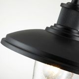 Elstead Kichler Allenbury Dome-Wandleuchte für den Außenbereich Strukturiert Schwarz, IP44