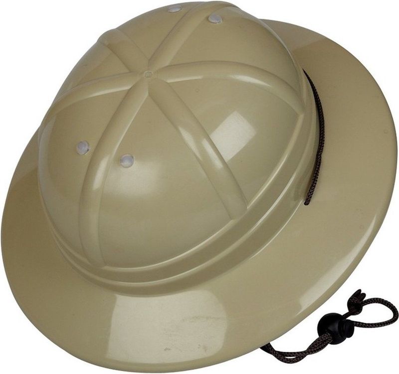 Ravensden Safari helm - kaki - jungle - kinderen - verkleedhoed - carnaval accessoires
