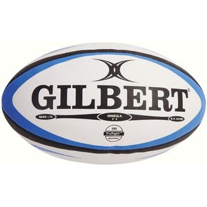 Gilbert Rugbybal Match Omega Blauw / Zwart - Maat 4