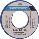 Silverline Soldeertin - 100 Gram - 60/40 - Rol