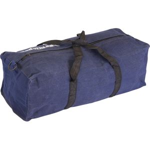 Silverline Heavy-Duty canvas gereedschapstas - 46 x 18 x 13 cm - sterke handvaten - nylon rits