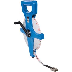 Silverline Landmeter - Meetlint met open spoel - 50 meter - Water- en krasbestendig