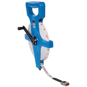 Silverline Landmeter - Meetlint met open spoel - 50 meter - Water- en krasbestendig