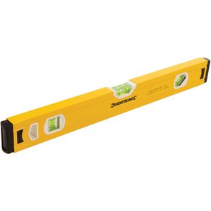Silverline Waterpas - 3 libellen - 45º, 90º, 180º - 450 mm - aluminium - geribbelde zijdes