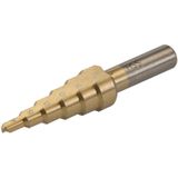 Silverline Titanium Geplateerde HSS Trapgatboor / Stappenboor / Piramideboor - 4 t/m 14 mm