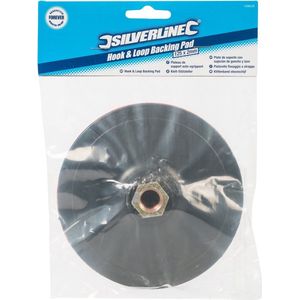 Silverline Steunschijf klittenband - Ø 125 mm - M14 schroefdraad - Max 12.200 min-1