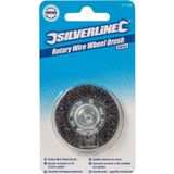 Silverline Rotary Steel Wire Wheel Brush 50mm (571536)